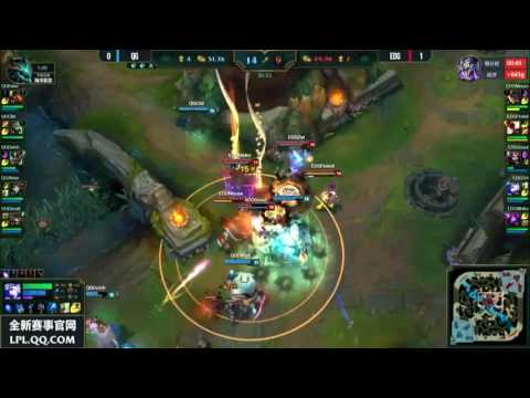 QG vs EDG Highlights Game 2-LPL Spring 2017 W10D4 QG Reapers vs Edward Gaming