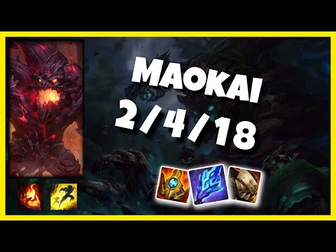 Maokai vs Seraphine NA Challenger SUPPORT (2/4/18) - v10.25