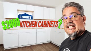 Lowe's Budget Off-The-Shelf Kitchen Cabinet Install & Review. DIY Diamond Now Cabs for around $2K!