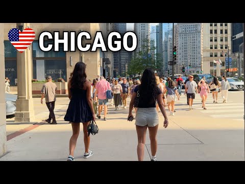 Chicago 4th of July 🇺🇸 Independence Day Walking Tour on Friday | July 4, 2025 | 4k 60fps
