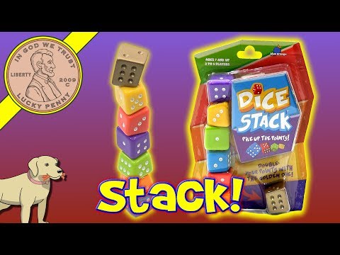 Dice Stack - Pile Up The Points! Stack To Win The Game - Blue Orange