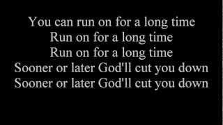 Johnny Cash- God's Gonna Cut You Down (lyrics)