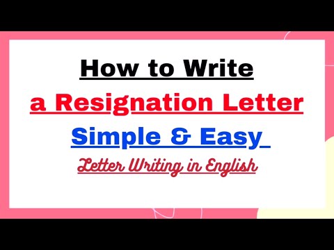 Resignation Letter Sample for Personal Reasons | How to Write Letter of Resignation to Company