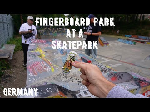 This Skatepark has a Fingerboard Park + Visiting the ASI Berlin Shop! Germany Trip Part 1/3