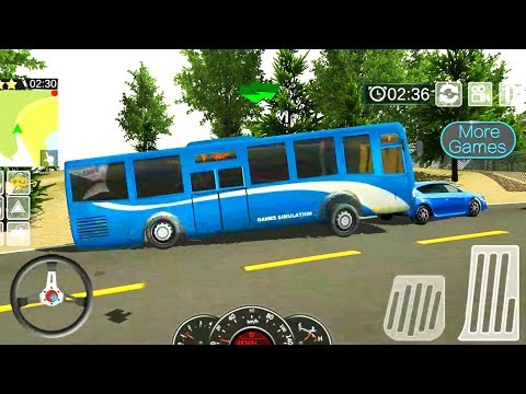 City Coach Bus 2019 - Blue Bus Transporter Simulator - Android Gameplay FHD