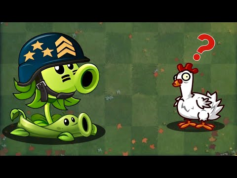 All Plant Use 5 Power Up vs 200 Chicken || Who Will Win || Plant vs Zombies 2