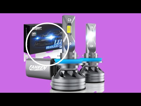 Fahren H11/H9/H8 LED Headlight Bulbs, 60W 10000 Lumens Super Bright LED