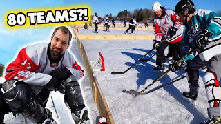 Can we beat 80 TEAMS!?!? Old Paint Cans Pond Hockey