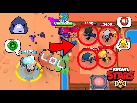 1000 Iq Dynamike Vs 0% Luck Crow In Brawl Stars   Brawl Stars Lucky Moments &  Fails 10
