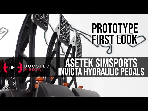Asetek SimSports Invicta Hydraulic Sim Racing Pedals - DETAILED FIRST LOOK