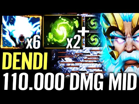 🔥 Dendi Zeus MID WTF 110.000 DMG Nuker — 2x Refresher 6x Global Strike Mass Electric Spam Dota 2 Pro