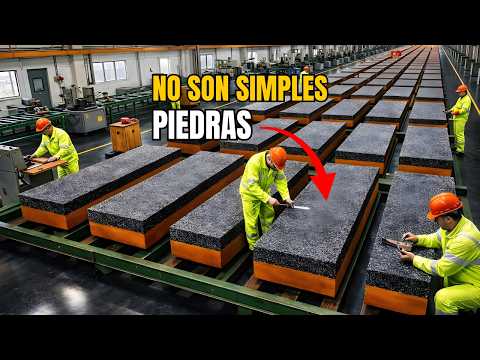 CÓMO hacen las PIEDRAS DE AFILAR que crean FILOS EXTREMOS (proceso industrial)