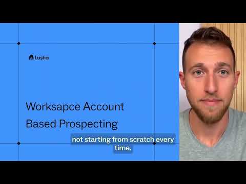 Account based prospecting in workspace