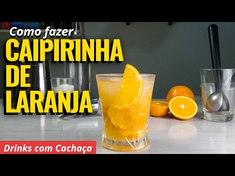 Como fazer CAIPIRINHA DE LARANJA