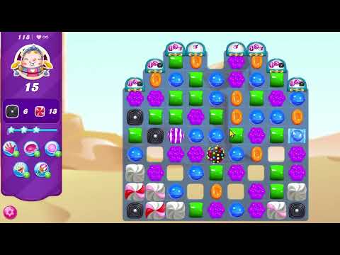 Candy Crush Saga Level 118 Walkthrough No Boosters Android Puzzle Game