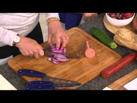 Mad Hungry 4-piece Air Blade Knife Set with Sheaths with Carolyn Gracie