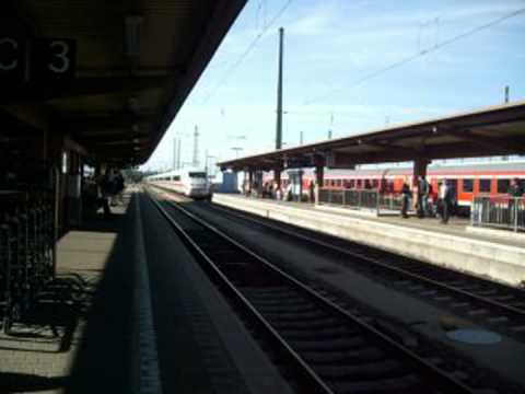 ICE 2 Doppeltraktion Durchfahrt durch Ingolstadt Hbf