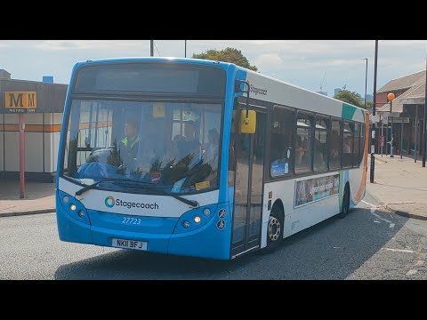 Stagecoach Busways: ADL Enviro300 27723/NK11 BFJ leaving Byker Metro (20/7/22)