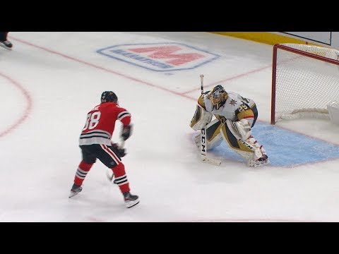 Blackhawks, Golden Knights settle it in a shootout