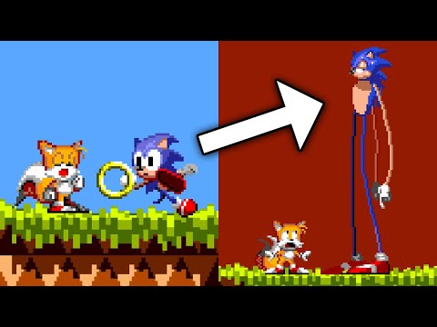 Sonic, but rings make him TALL!