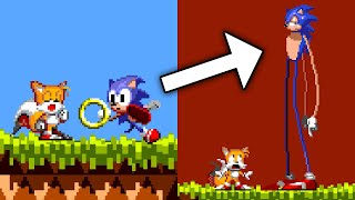 Sonic, but rings make him TALL!