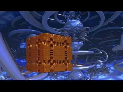 Animated view of a Mandelbulb 3D generated fractal. 2014.01.04