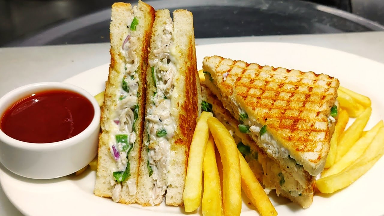Chicken Grilled Sandwich | चिकन ग्रिल सेंडविच | Chicken Sandwich | Chef Ashok