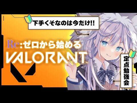 【VALORANT】Re:ゼロから始めるヴァロ🔰FPS初心者定点のお勉強です#ぎんかいおんえあ 【銀灰まお/ハコネクト】