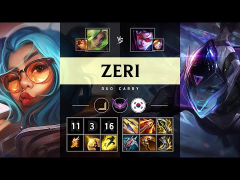 Zeri ADC vs Vayne: Dominating - KR Master Patch 14.24