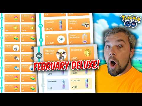 I Completed The February GO Pass Deluxe & Got THESE Amazing Rewards! (Pokémon GO)