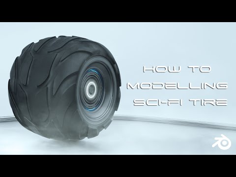 How to Modelling Sci-Fi  Tire in Blender