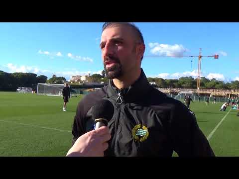 Kennedy Bakircioglu efter första dagen på Bajens Algarve-läger