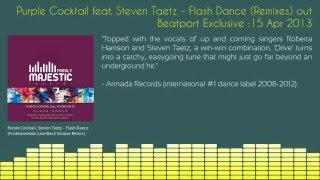 Steven Taetz, Purple Cocktail - Flash Dance (Remixes) [MFR051]