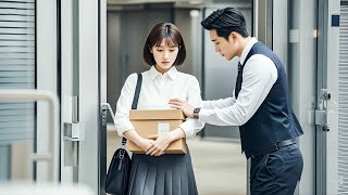 TheCEOdemotes his wife to the mailroom to humiliate her,but she quits instantly,leaving him in panic