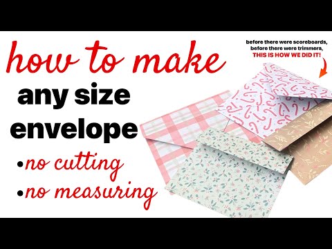 make envelopes the “OLD SCHOOL” way!  Easy Peasy Tutorial! FIVE MINUTE CRAFT!