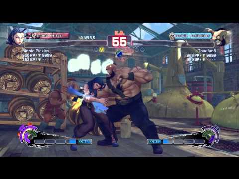 SSF4 AE XBL - Bionic Pickles (RO) vs Toadfan5(ZA)