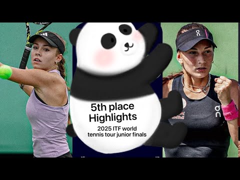 Highlights STUSEK vs A KOVACKOVA 2025 ITF Junior Finals 5th Place #tennis #juniortennis #highlights