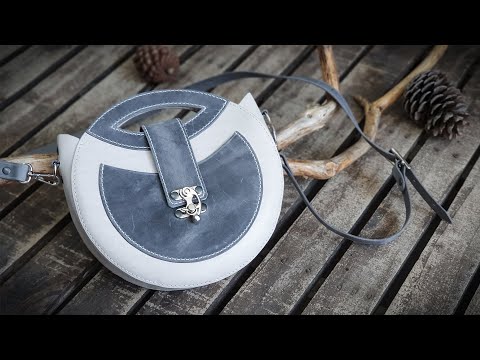 How to Make Round Leather Bag | PDF Leather Pattern | 10K Subs Contest