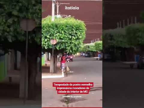 TEMPESTADE DE POEIRA VERMELHA IMPRESSIONA MORADORES NO INTERIOR DE MINAS