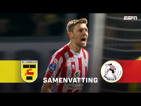 😱 Tobias Lauritsen schiet op WEERGALOZE wijze in de kruising! 💫 | Samenvatting Cambuur - Sparta