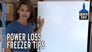 Preparing for Power Outages - Freezer Tips