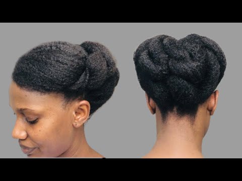 Everyday natural hairstyle under 10 minutes