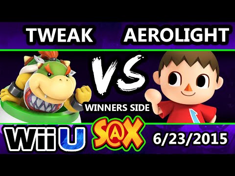 S@X 103 - Tweak (Bowser Jr.) vs Aerolight (Villager) - Smash Wii U - Smash 4