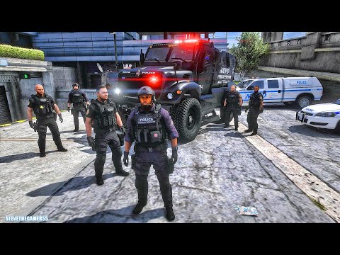 Playing GTA 5 As A POLICE OFFICER SWAT| NYPD|| GTA 5 Lspdfr Mod| 4K