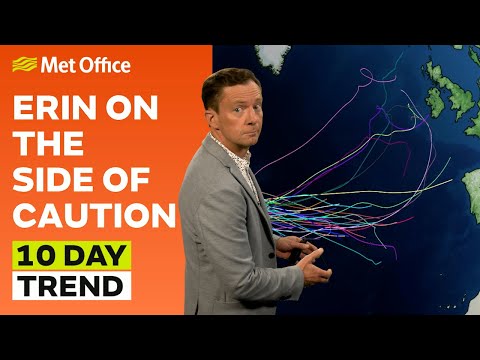 10 Day Trend 20/08/2025 – Fine few days… then what about Erin? – Met Office weather forecast UK