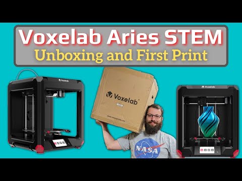 Voxelab Aries STEM - Unboxing and first prints #live #3dprinting #3d