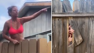 Worst Neighbors From Hell Caught On Camera !