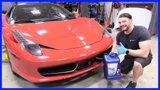 Change Engine Oil and Filter Ferrari 458