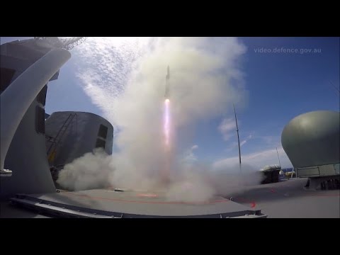 HMAS Parramatta ESSM Firing
