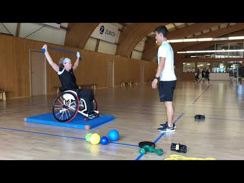 Athletictraining with Karin Suter (no. 2 in the world) - Parabadminton Player from Switzerland
